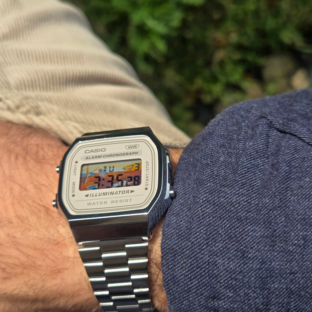 "Melting Time" Casio A168WA-8AY