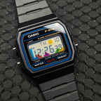 "Block Cascade” Casio F-91W-1
