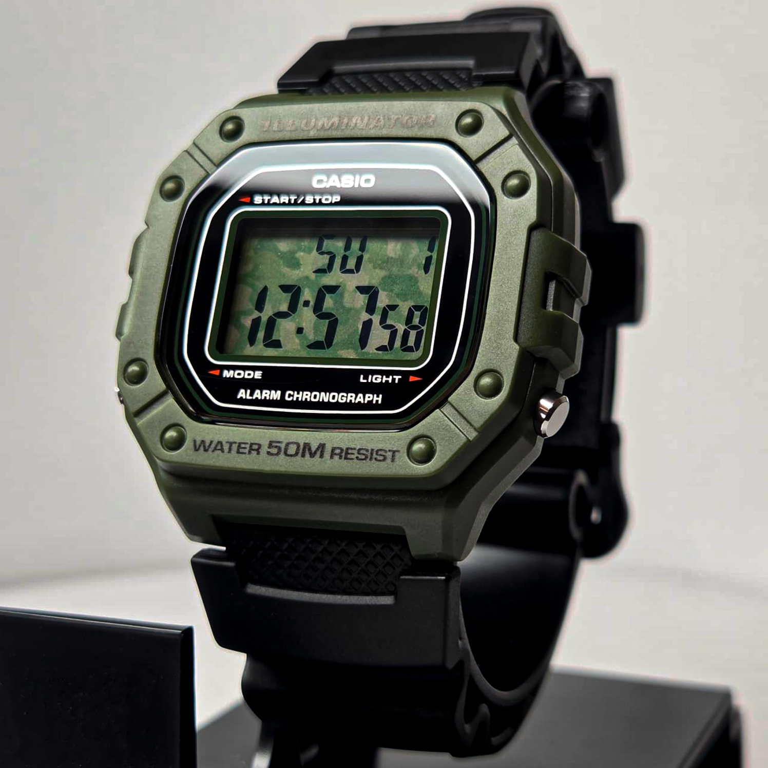 "Camo" Casio W-218H-1AV