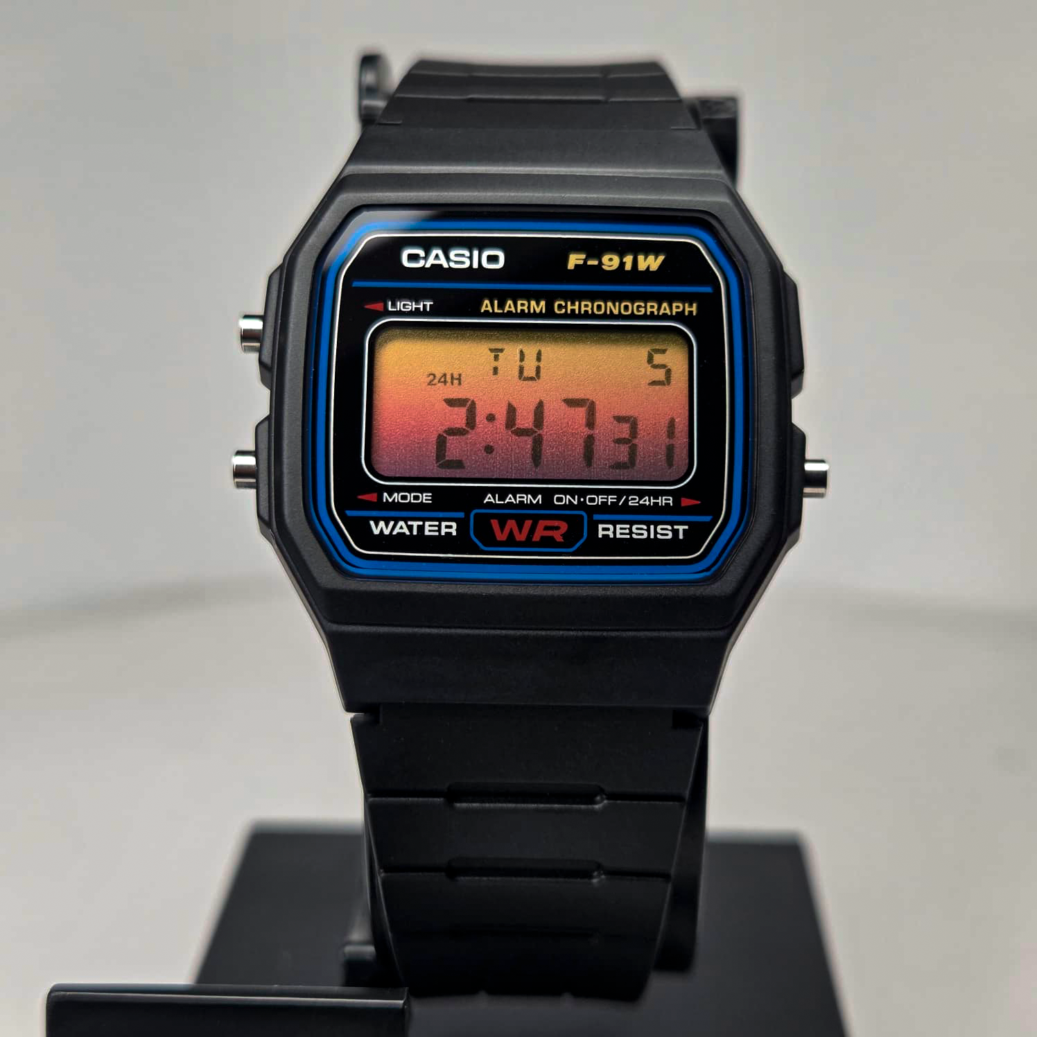 "Sunset” Casio F-91W-1