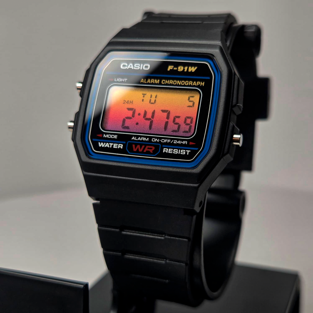 "Sunset” Casio F-91W-1