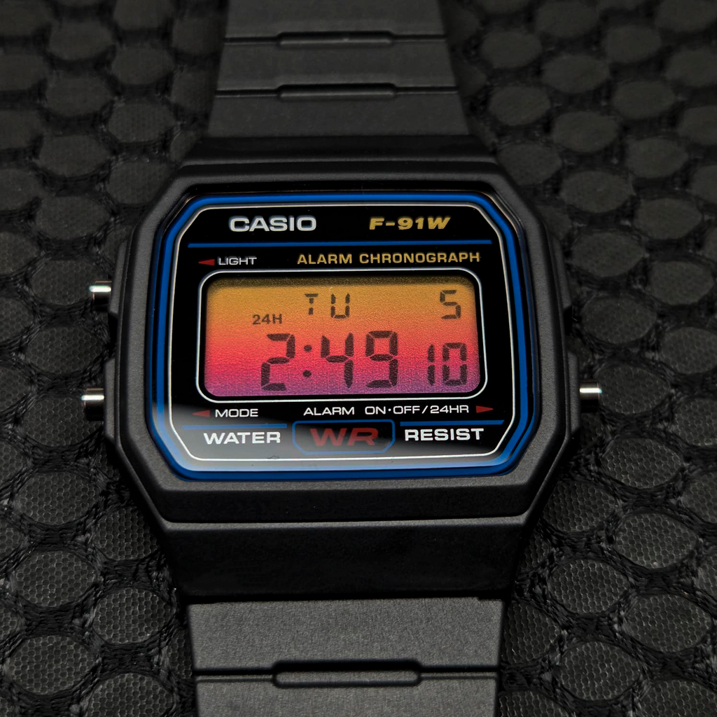 "Sunset” Casio F-91W-1
