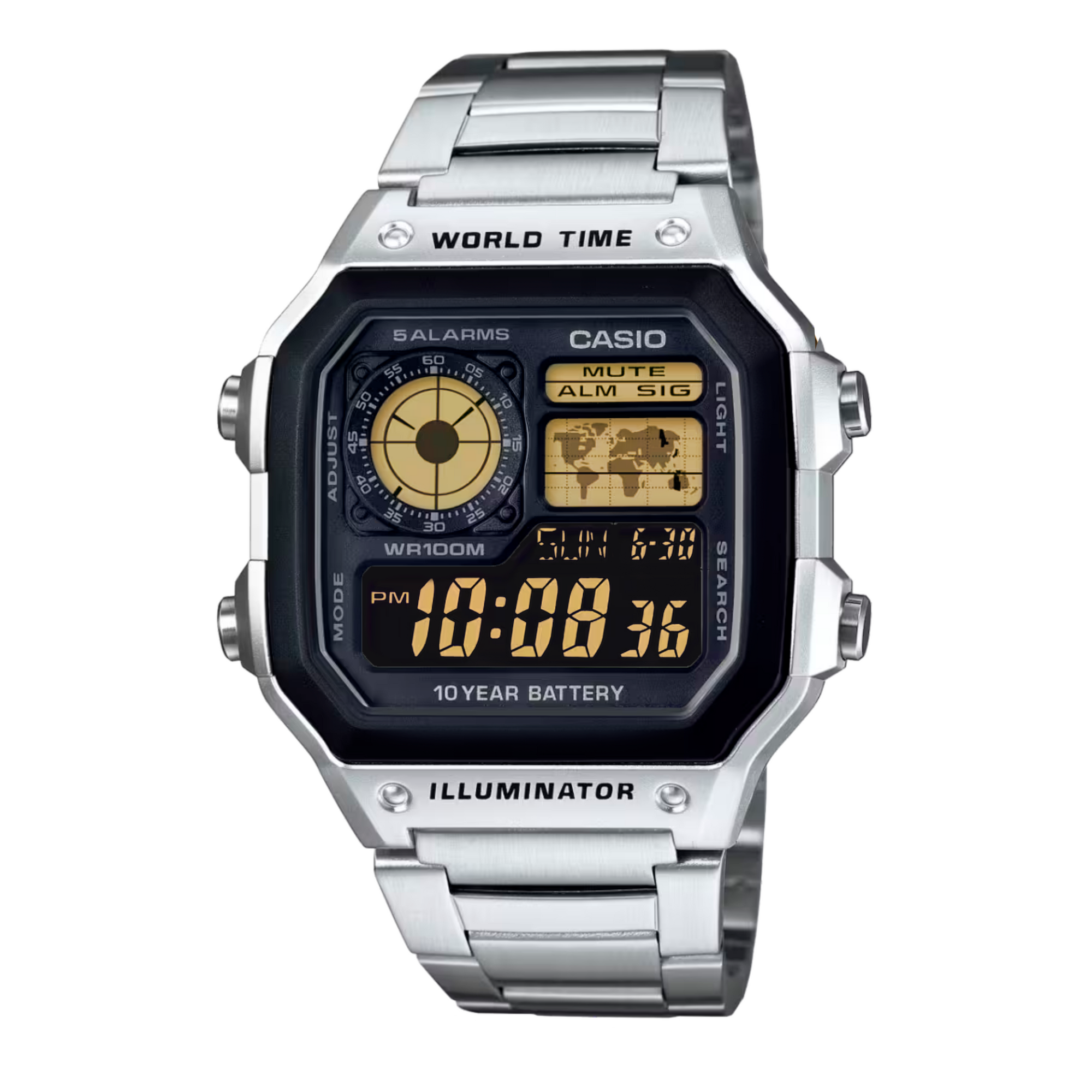 "Woodsman" Casio AE-1200WH