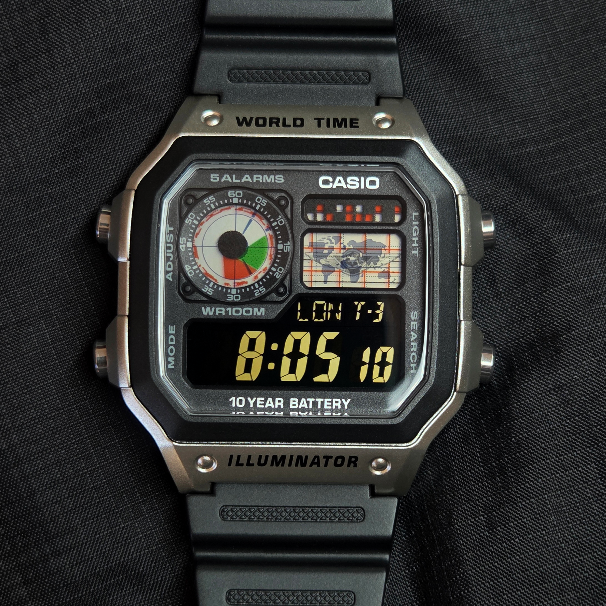 "Imperial Fighter" Casio AE-1200WH