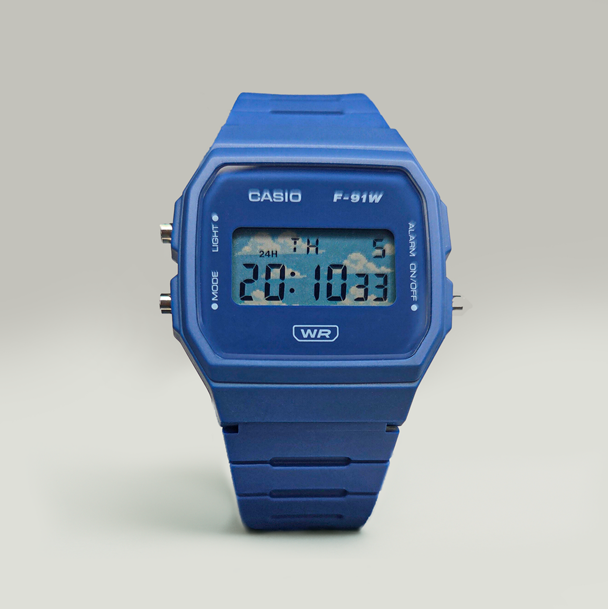 "Cloudy" Casio F-91WB-2A1