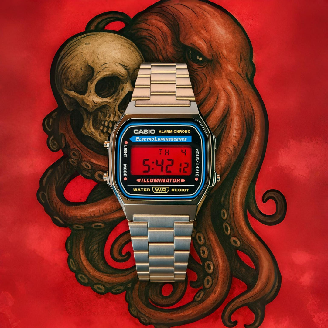 "Mutant Red" Casio A168WA-1