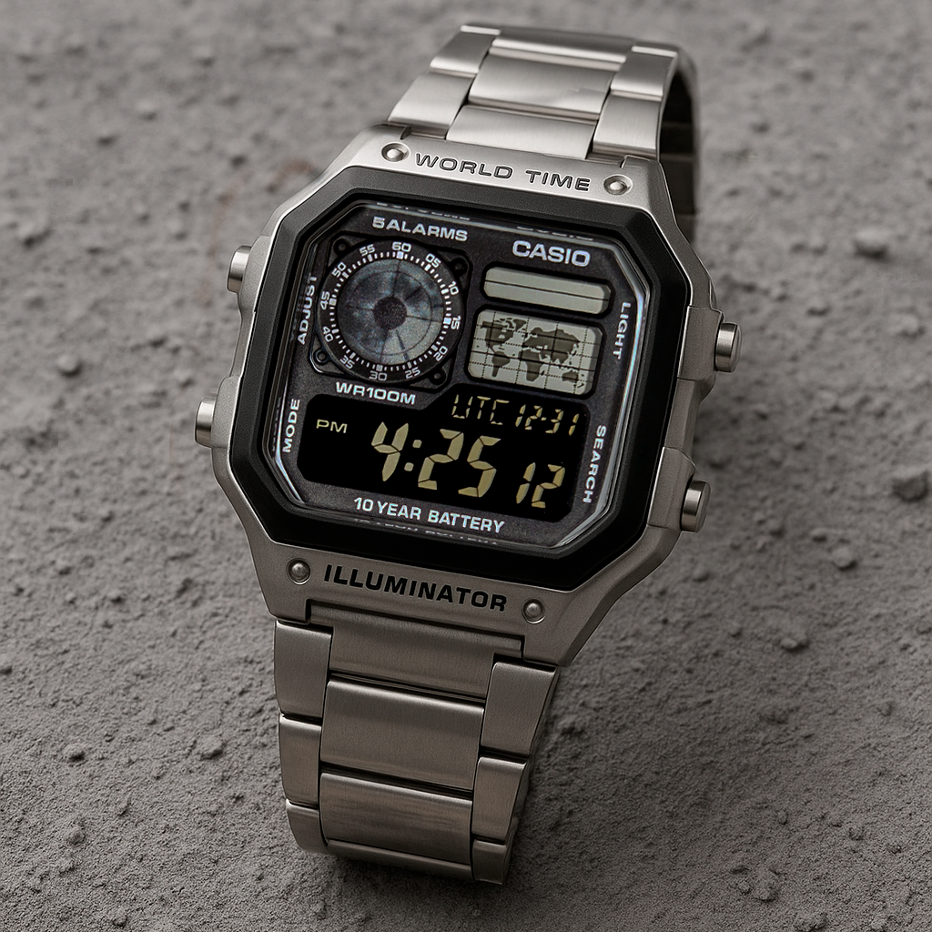 "Moon Landing" Casio AE-1200WH