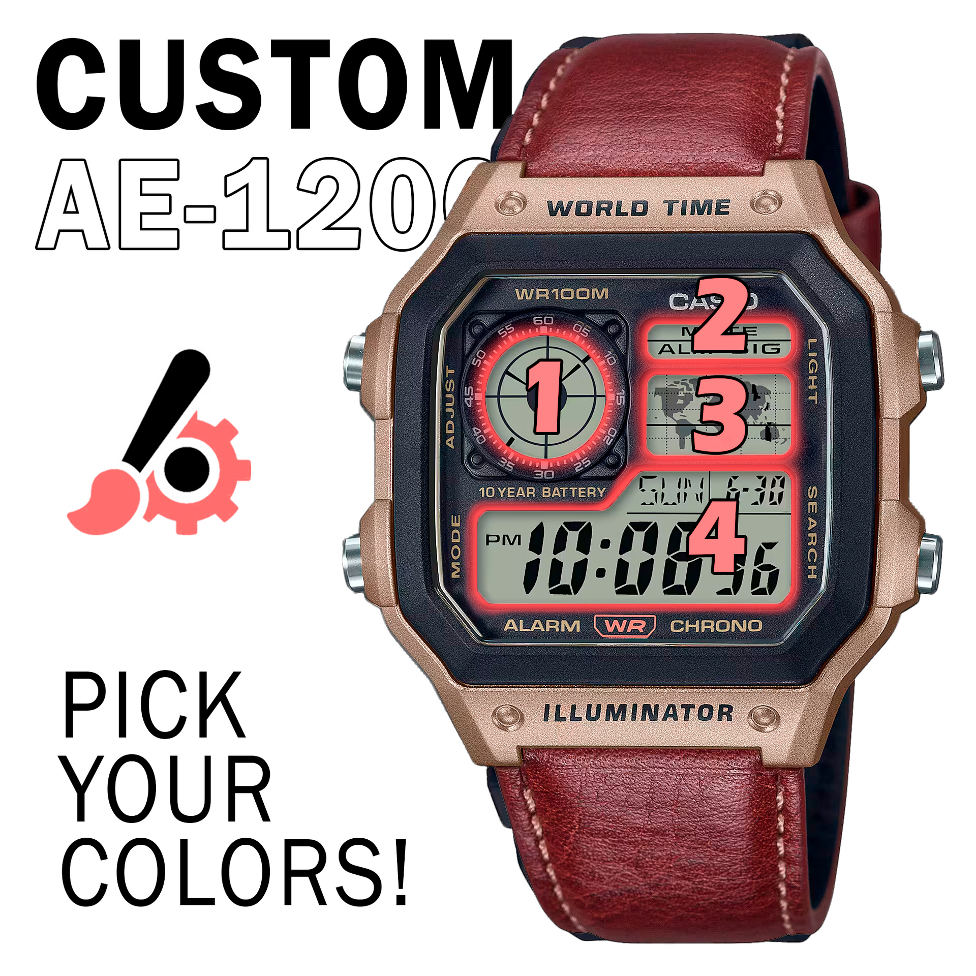Custom Casio Casio AE-1200WH – NeoTick Watches
