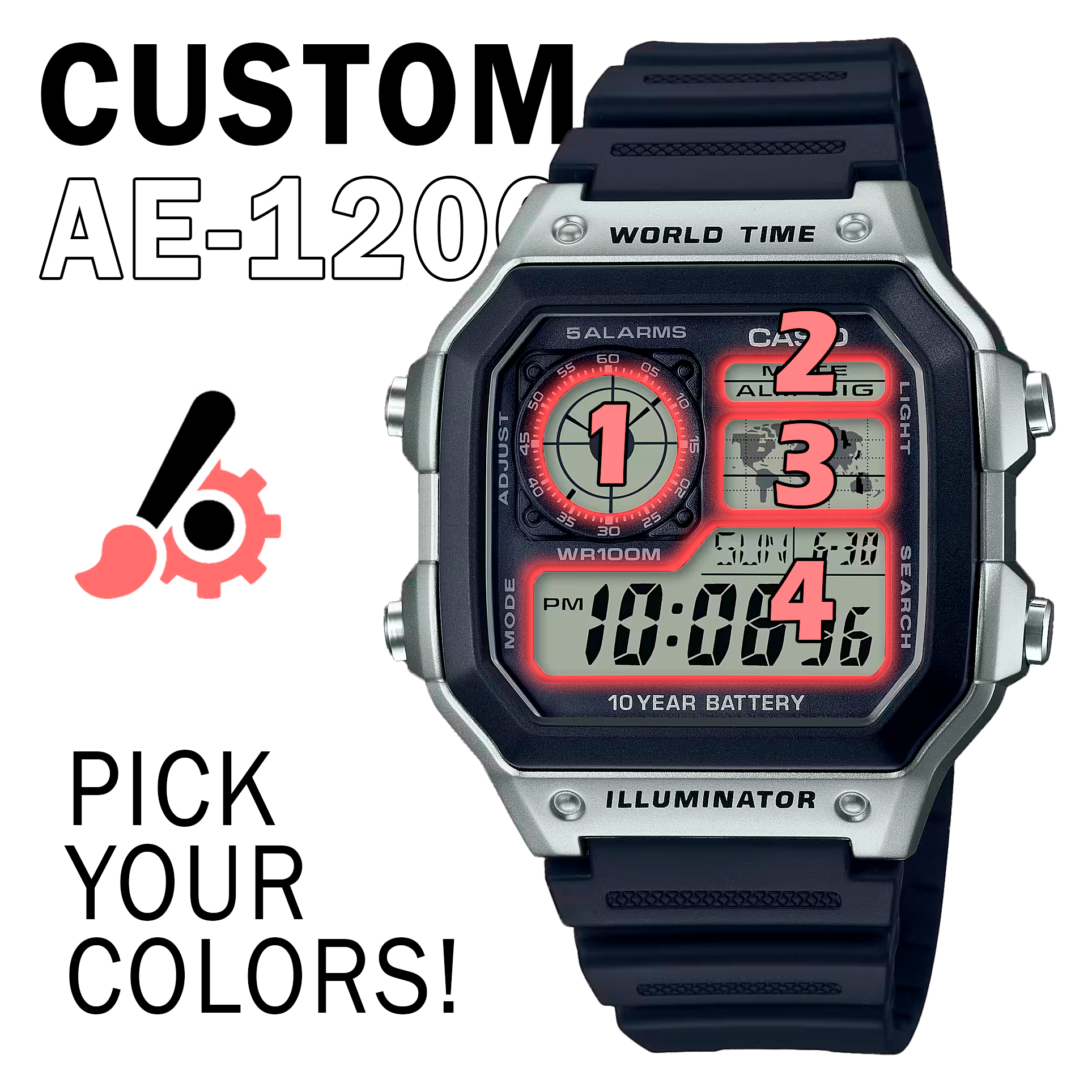 Custom Casio Casio AE-1200WH