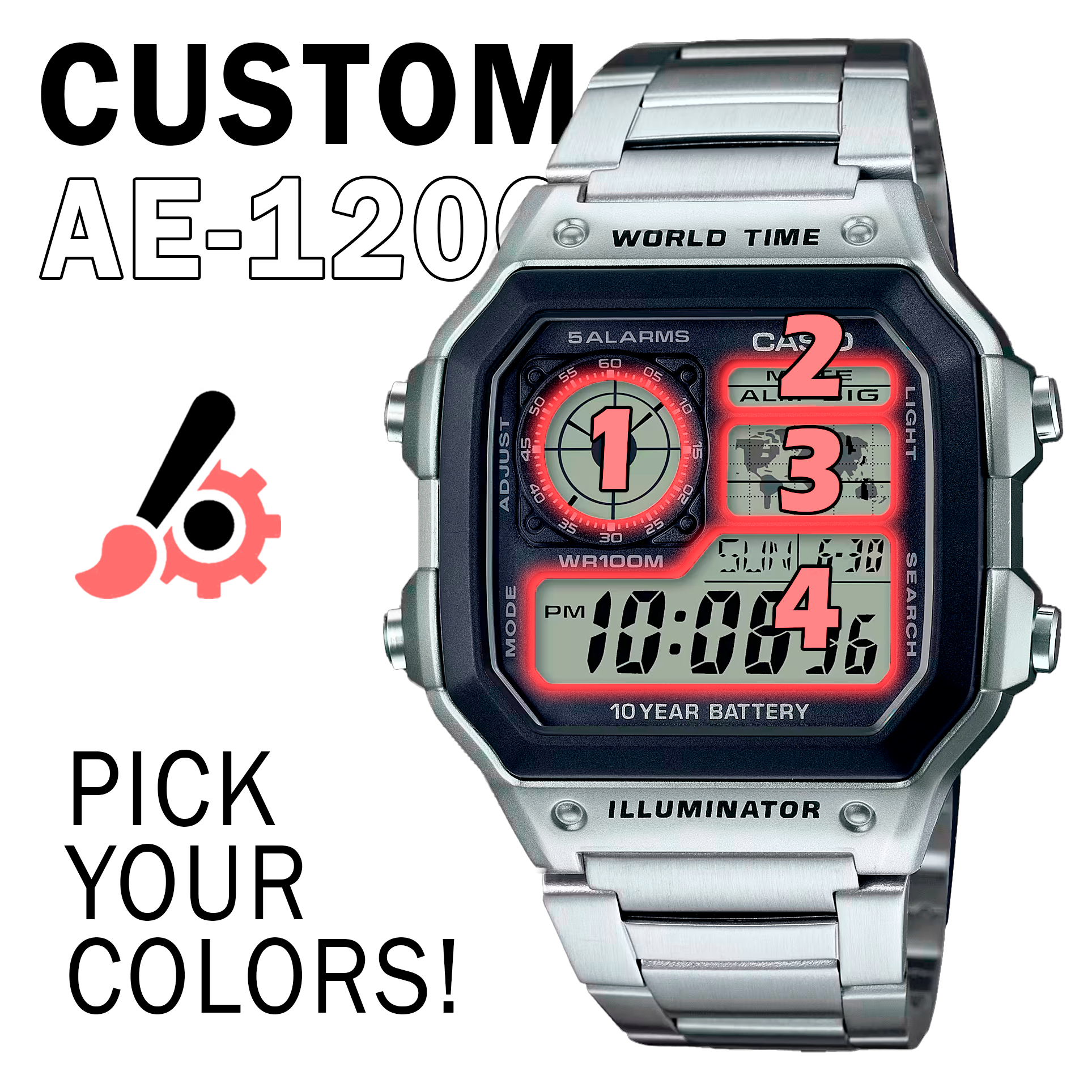 Custom Casio Casio AE-1200WH