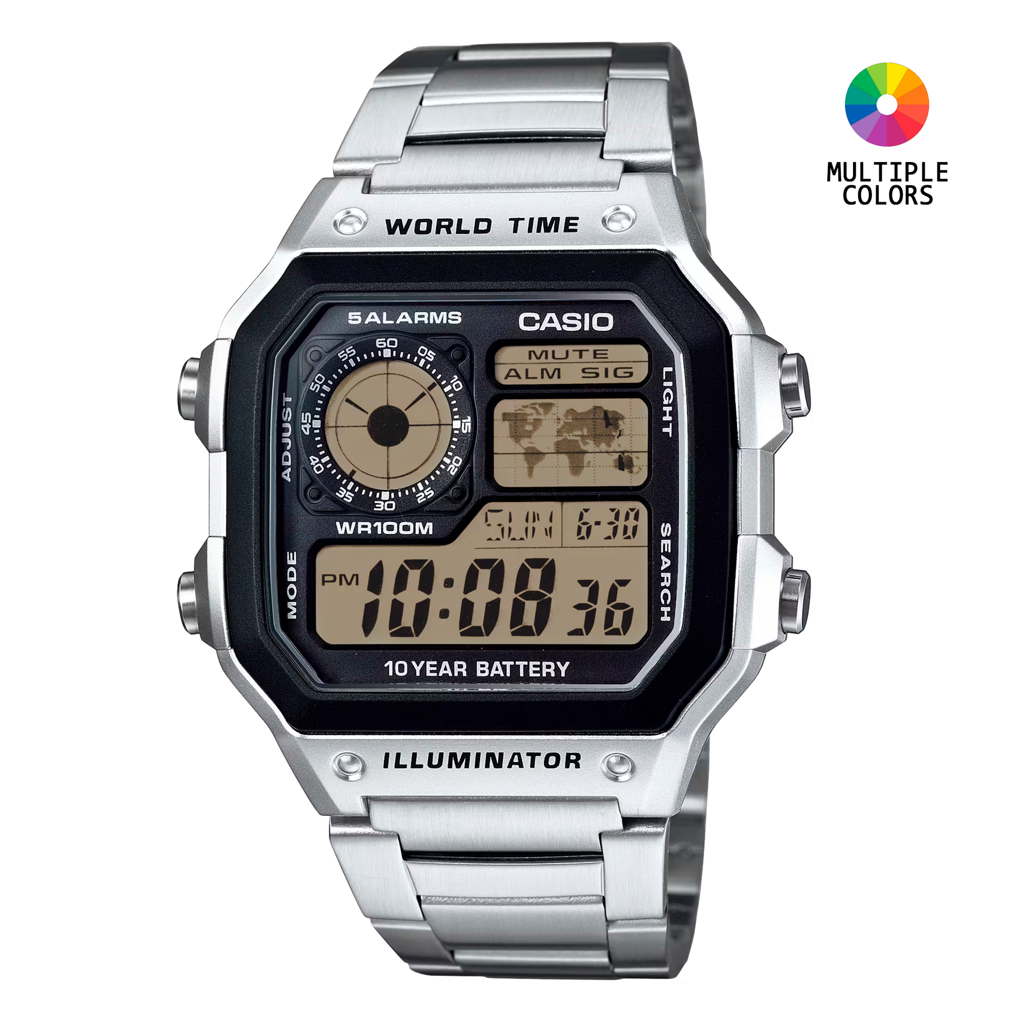 Solid Color Casio AE-1200WH
