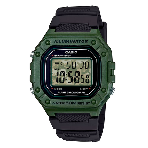 "Camo" Casio W-218H-1AV