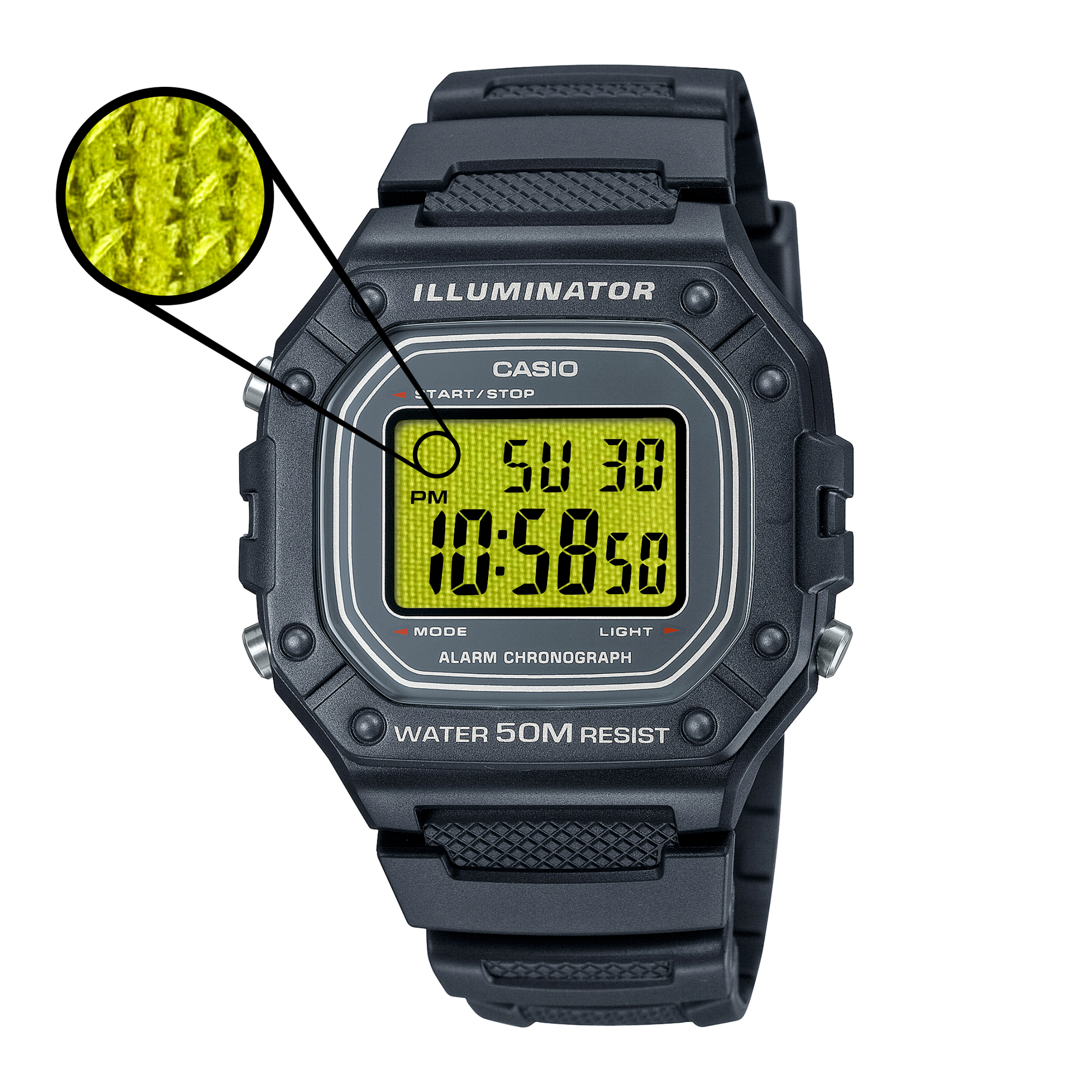 "High-Vis" Casio W-218H-1AV