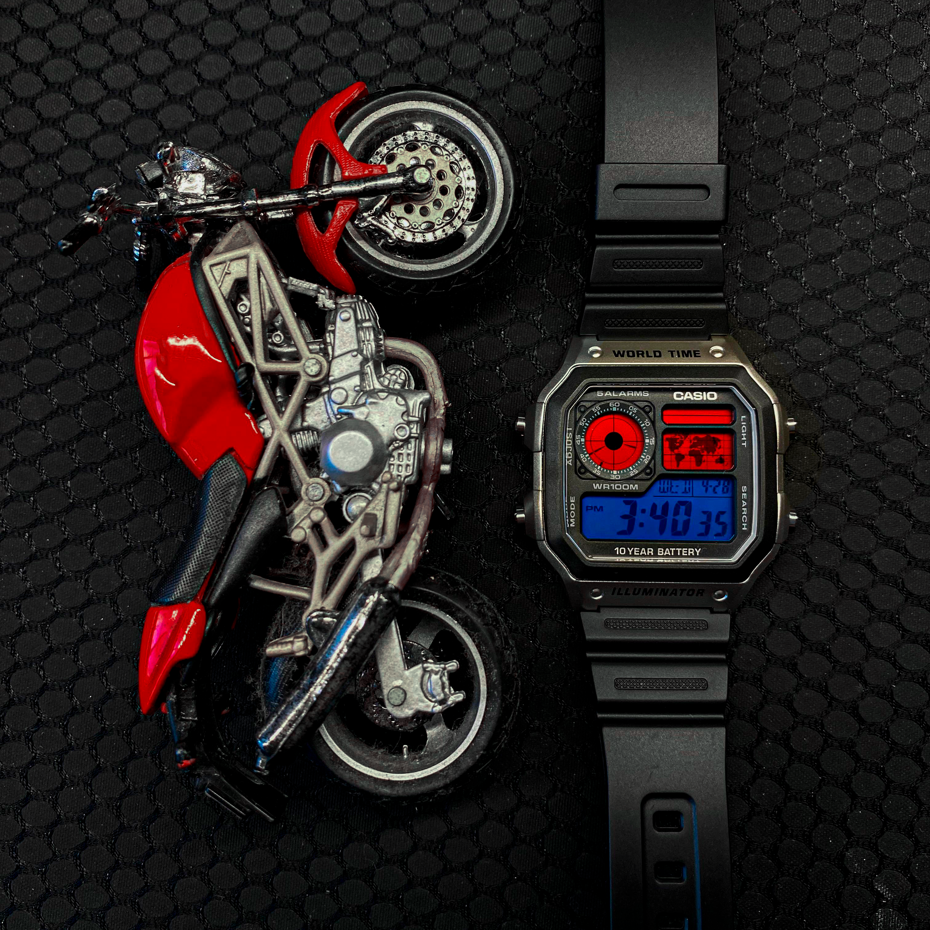 時計 CASIO AE1200 Custom Honda Honda Racing