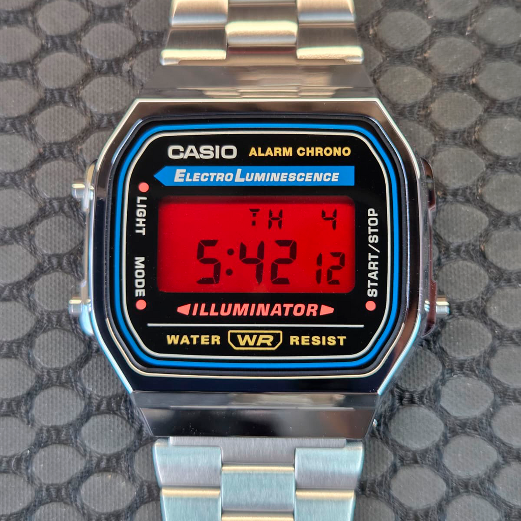 "Mutant Red" Casio A168WA-1