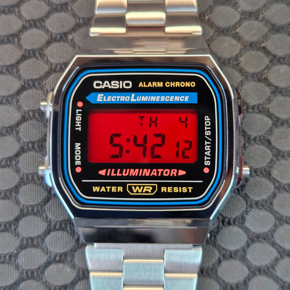 "Mutant Red" Casio A168WA-1