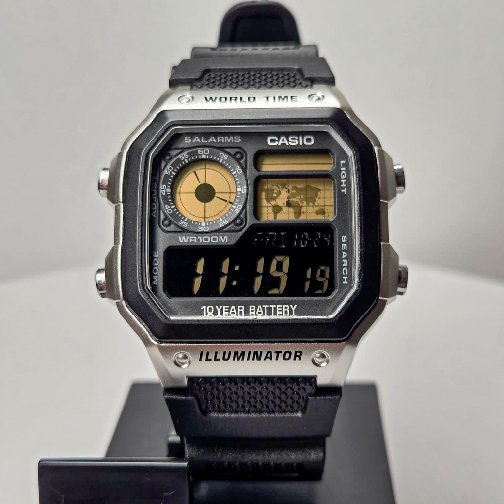 "Woodsman" Casio AE-1200WH