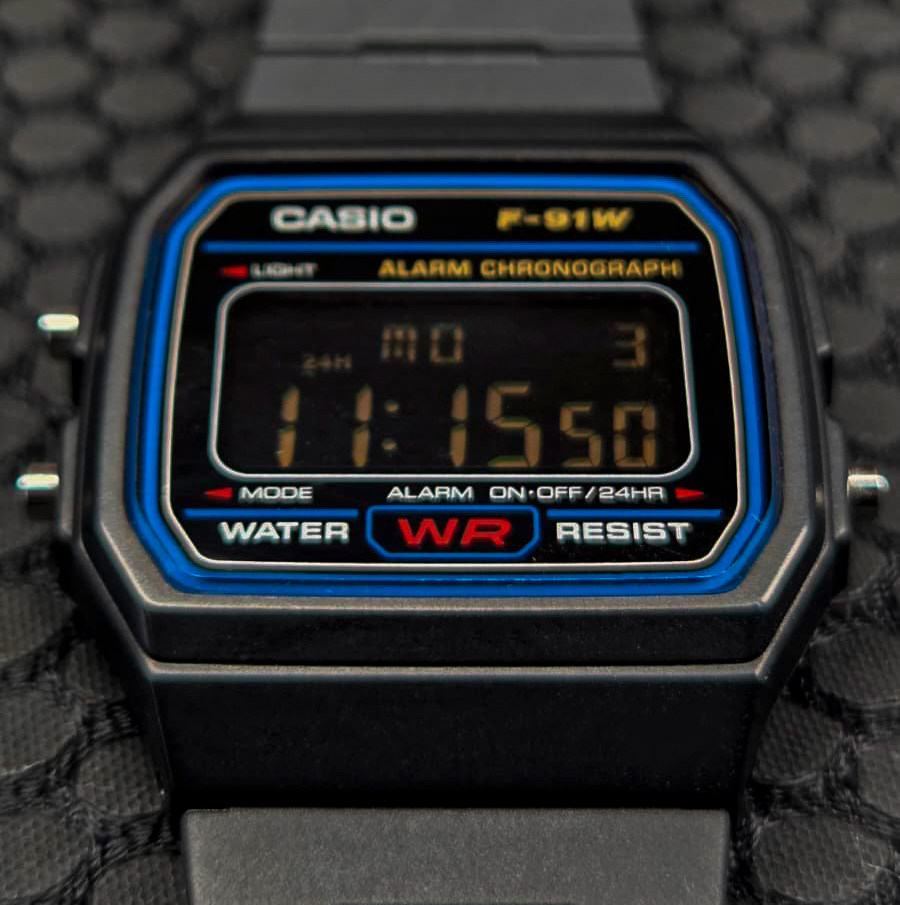 "Eclipse" Casio F-91W-1