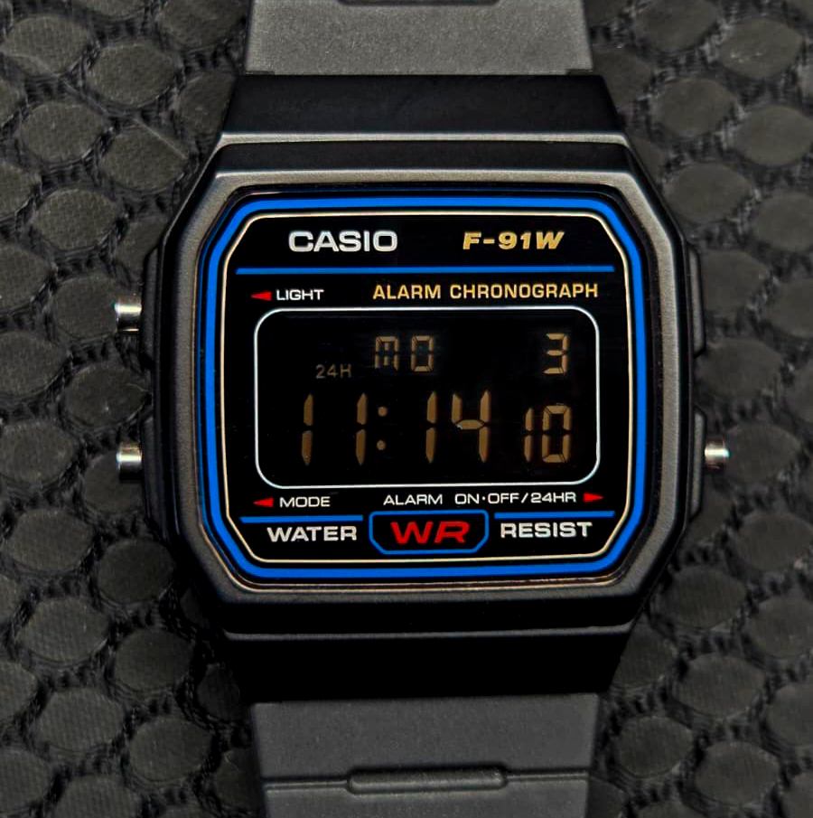 "Eclipse" Casio F-91W-1
