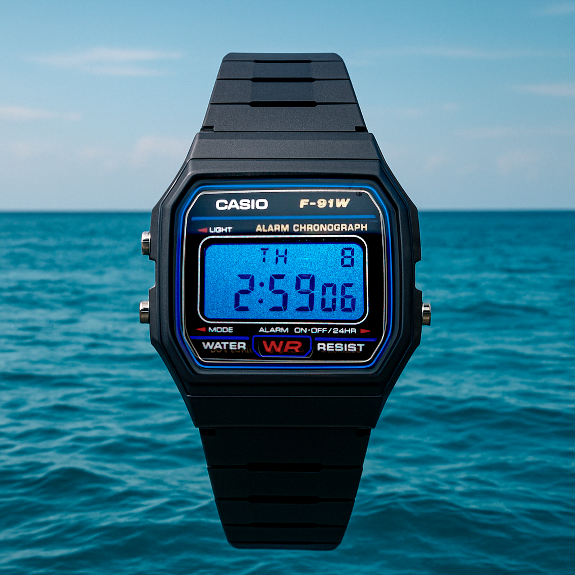 "Oceano" Casio F-91W-1