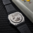"Block Cascade” Casio F-91W-1
