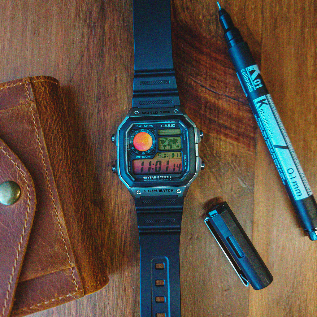 "Sunset" Casio AE-1200WH
