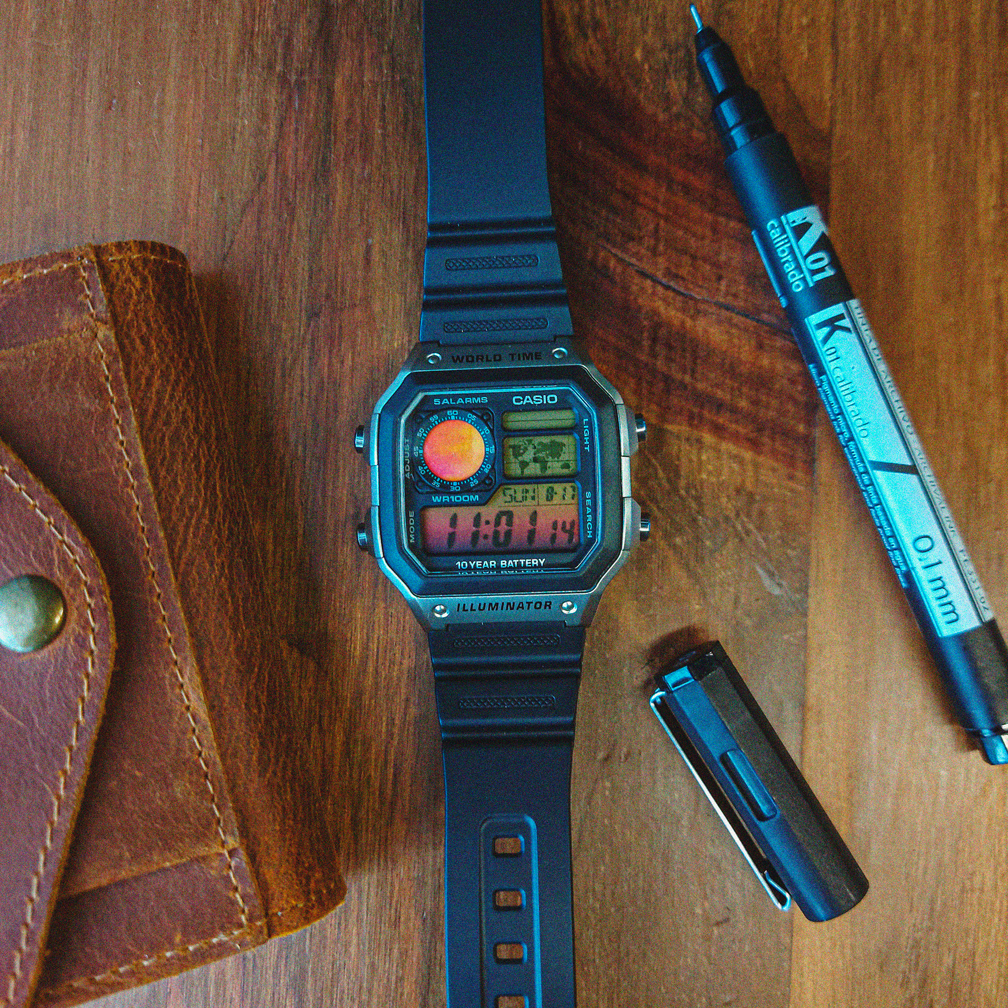 "Sunset" Casio AE-1200WH