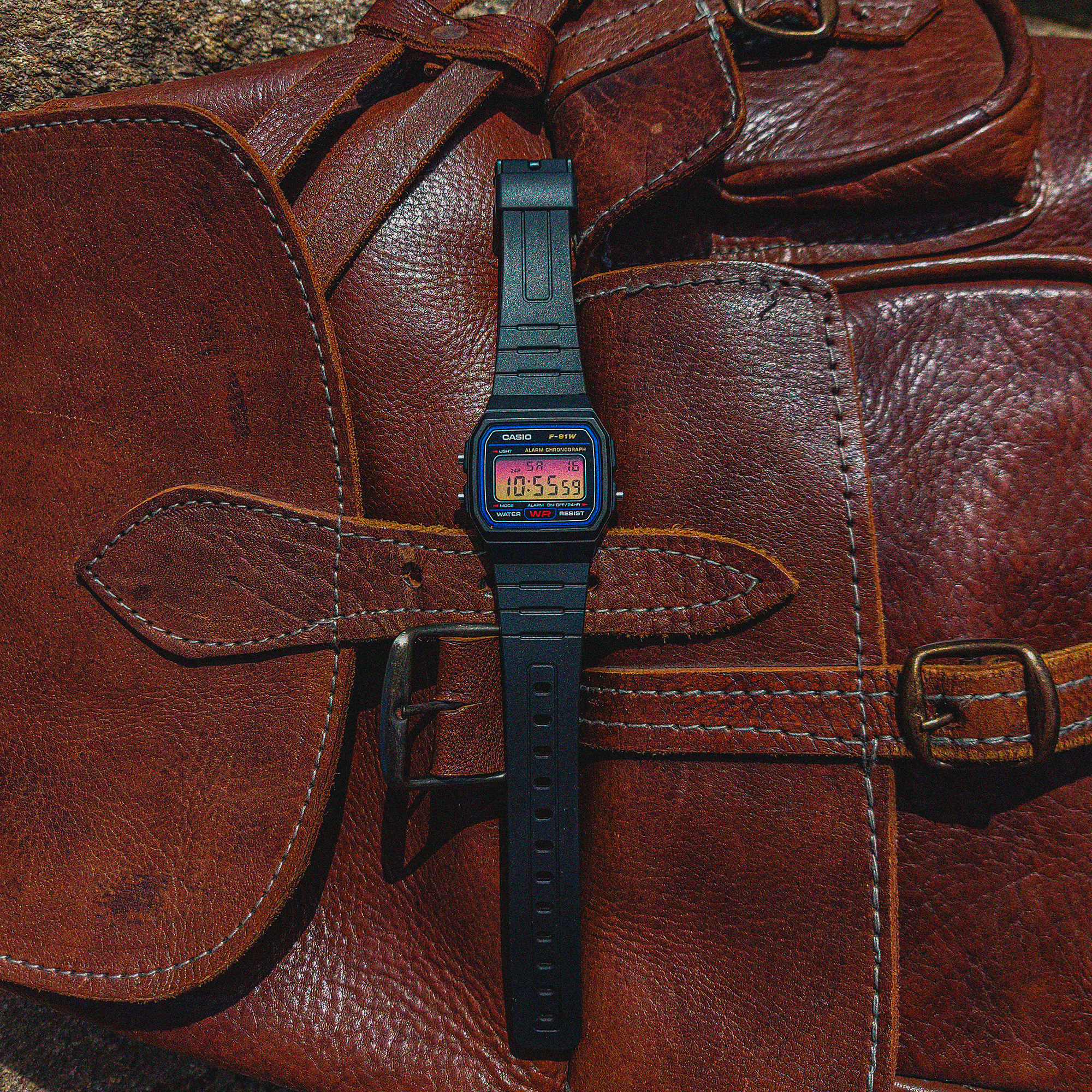 "Sunset” Casio F-91W-1