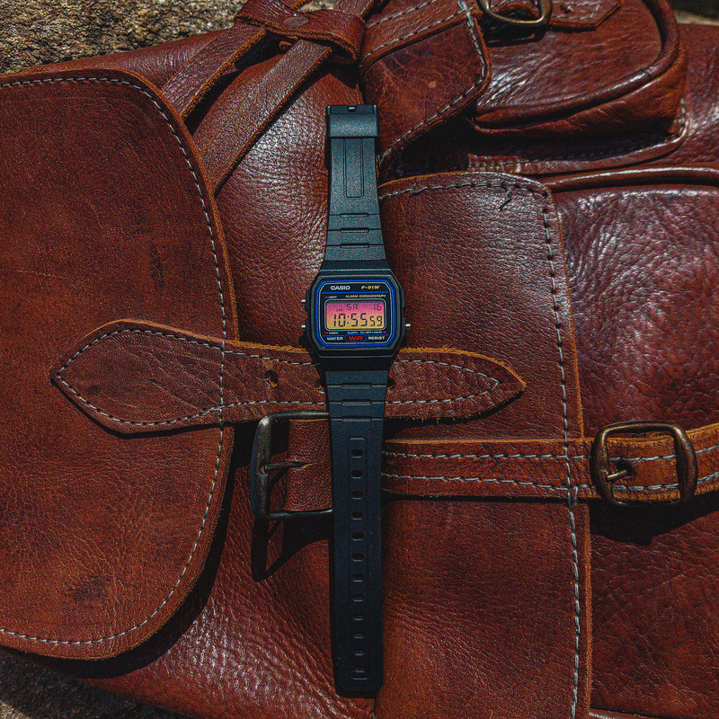 "Sunset” Casio F-91W-1