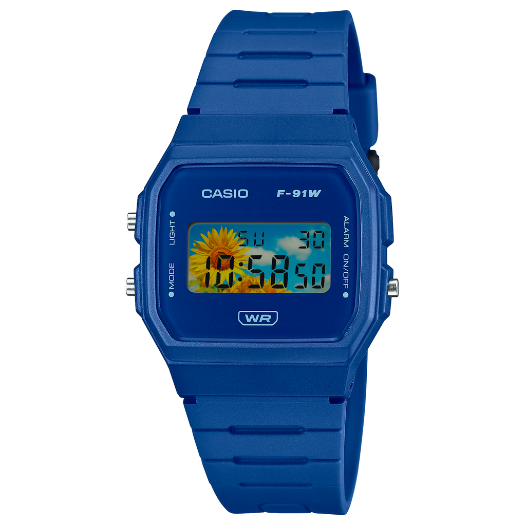 "Sunflower" Casio F-91WB-2A1